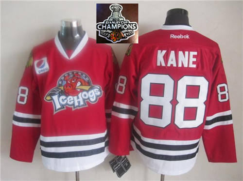 Chicago-Blackhawks-88-Patrick-Kane-Red-Icehogs-2015-Stanley-Cup-Champions-NHL-Jersey