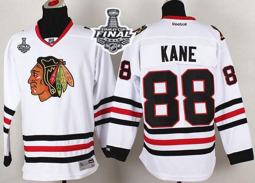 Chicago Blackhawks 88 Patrick Kane White 2015 Stanley Cup NHL Jersey