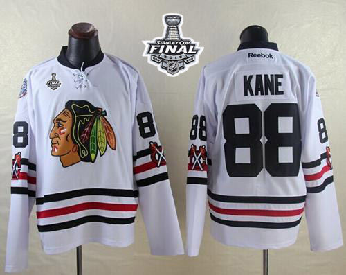 Chicago Blackhawks 88 Patrick Kane White 2015 Winter Classic 2015 Stanley Cup NHL Jersey