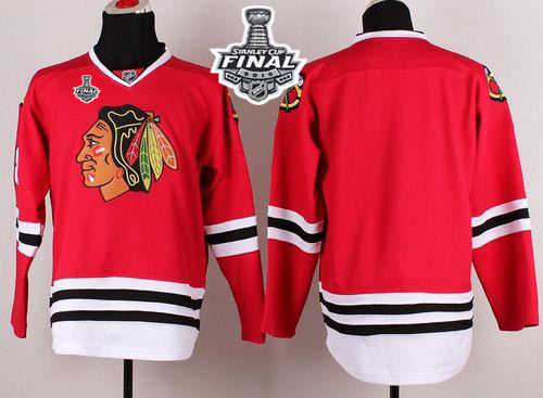 Chicago Blackhawks Blank Red 2015 Stanley Cup NHL Jersey