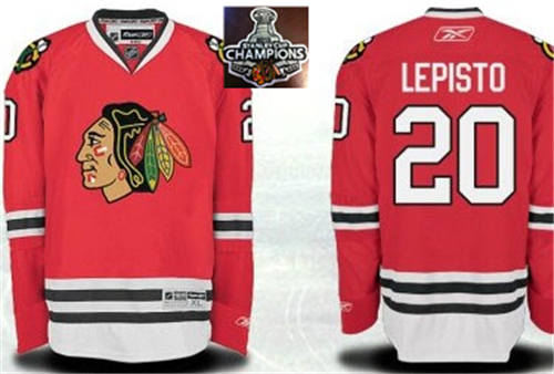 Chicago Blackhawks Jerseys 20 Sami Lepisto Red 2015 Stanley Cup Champions NHL Jersey