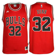 Chicago Bulls #32 Kris Dunn Road Red New Swingman Stitched NBA Jersey