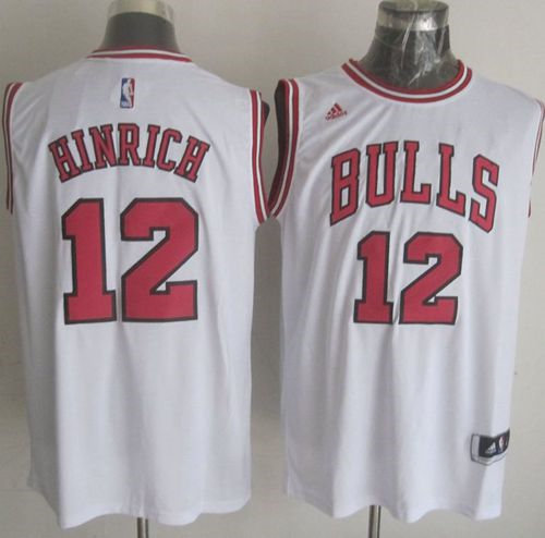 Chicago Bulls 12 Kirk Hinrich White NBA Jersey