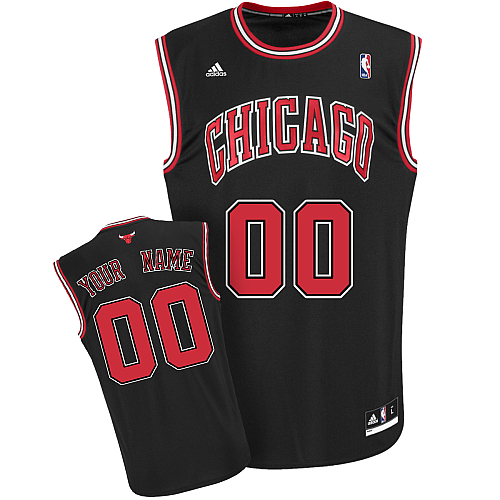Chicago Bulls Personalized custom Black Jersey (S-3XL)