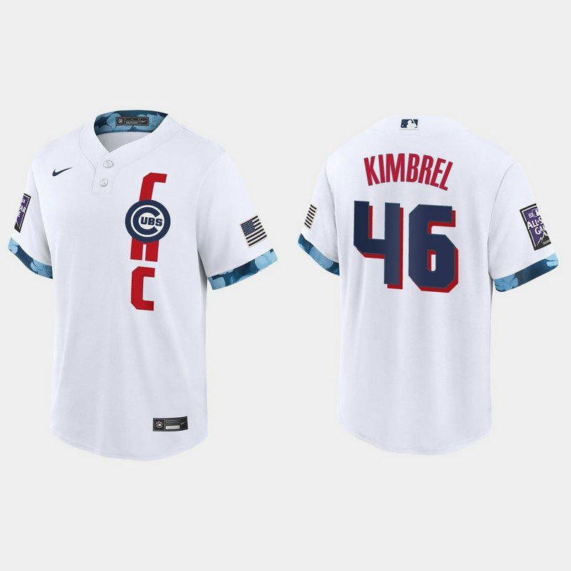 Chicago Cubs #46 Craig Kimbrel 2021 Mlb All Star Game Fan's Version White Jersey