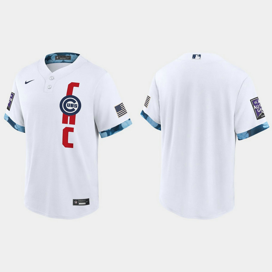 Chicago Cubs 2021 Mlb All Star Game Fan's Version White Jersey