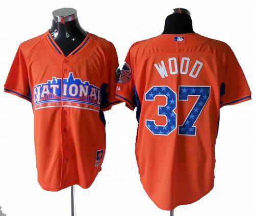 Chicago Cubs 37# Travis Wood National League 2013 All Star Jersey