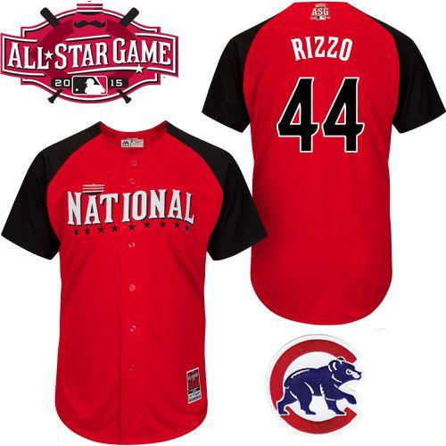 Chicago Cubs 44 Anthony Rizzo Red 2015 All-Star National League Baseball Jersey
