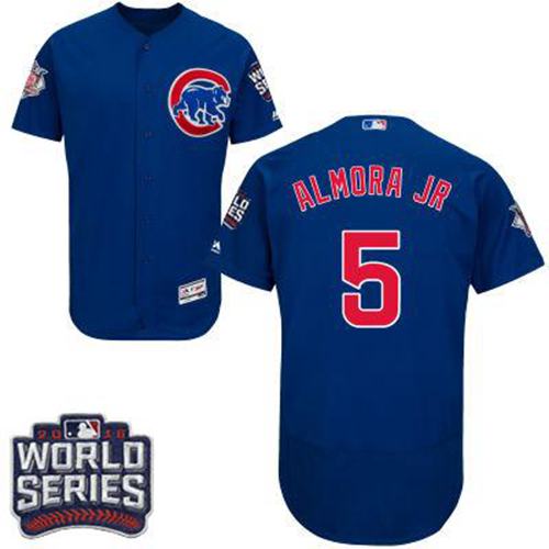 Chicago Cubs 5 Albert Almora Jr. Blue Flexbase Authentic Collection 2016 World Series Bound MLB Jersey