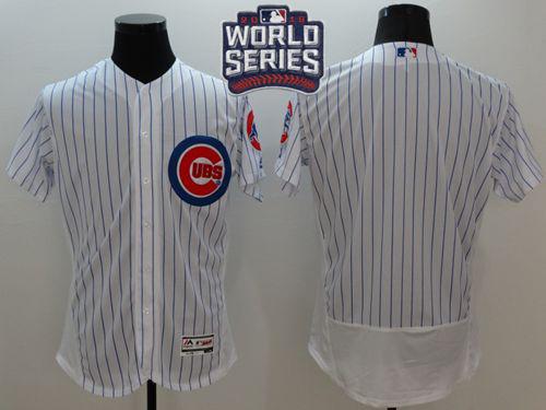 Chicago Cubs Blank White Flexbase Authentic Collection 2016 World Series Bound MLB Jersey