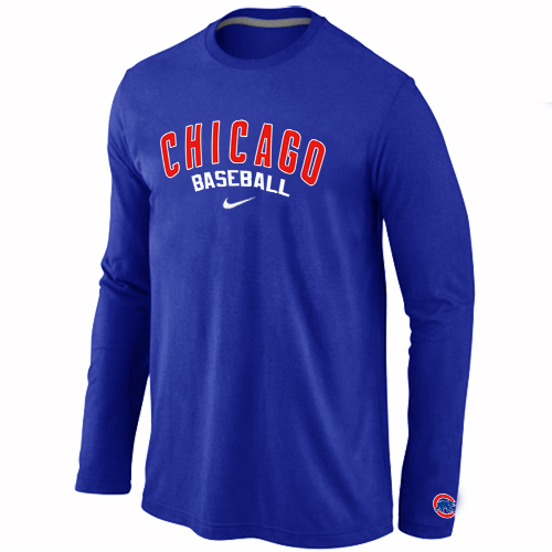 Chicago Cubs Long Sleeve T-Shirt Blue