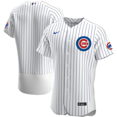 Chicago Cubs Men's Nike White Home 2020 Authentic Official Team MLB Jersey