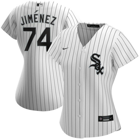 Chicago White Sox #74 Eloy Jimenez Nike Women's Home 2020 MLB Player Jersey White