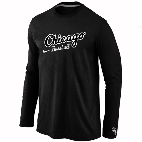 Chicago White Sox Long Sleeve T-Shirt Black