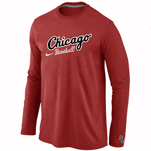 Chicago White Sox Long Sleeve T-Shirt RED