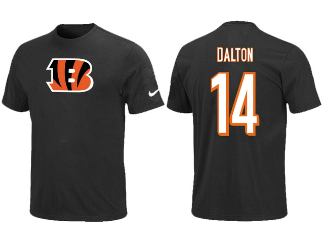 Cincinnati Bengals #14 Dalton black T-Shirts