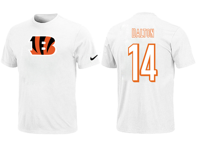 Cincinnati Bengals #14 Dalton white T-Shirts