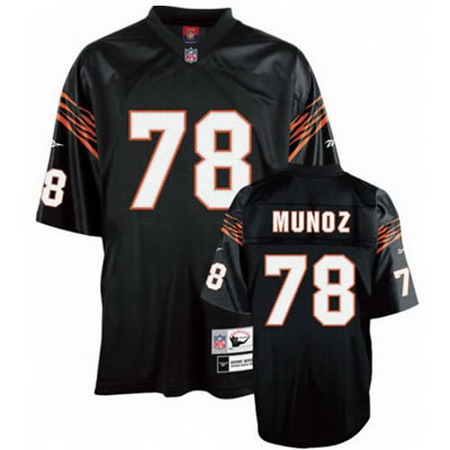 Cincinnati Bengals #78 Anthony Munoz Black Jersey Mitchellandness