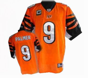 Cincinnati Bengals 9# Carson Palmer orange C patch