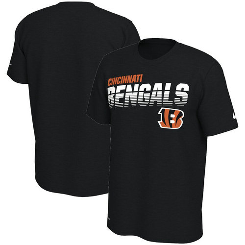 Cincinnati Bengals Nike Sideline Line Of Scrimmage Legend Performance T-Shirt Black