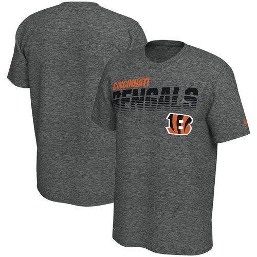 Cincinnati Bengals Nike Sideline Line Of Scrimmage Legend Performance T-Shirt Gray