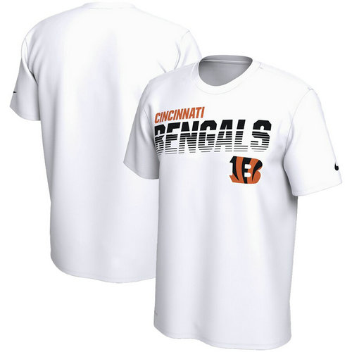 Cincinnati Bengals Nike Sideline Line Of Scrimmage Legend Performance T-Shirt White