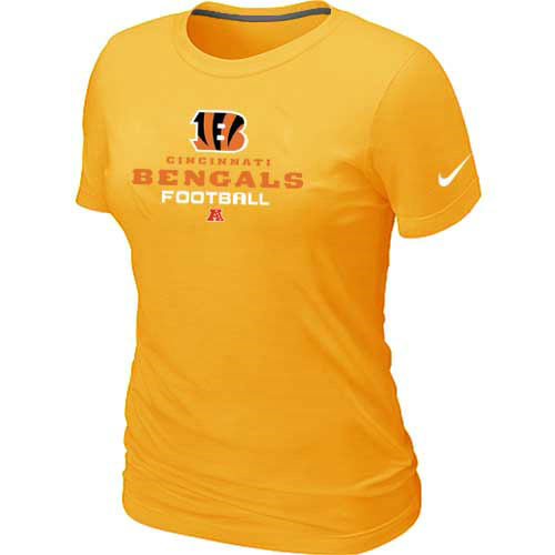 Cincinnati Bengals Yellow Women's Critical Victory T-Shirt