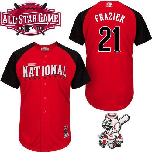 Cincinnati Reds 21 Todd Frazier Red 2015 All-Star National League Baseball Jersey