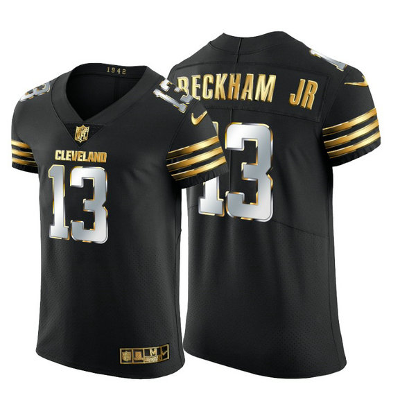 Cleveland Browns #13 Odell Beckham Jr. Men's Nike Black Edition Vapor Untouchable Elite NFL Jersey