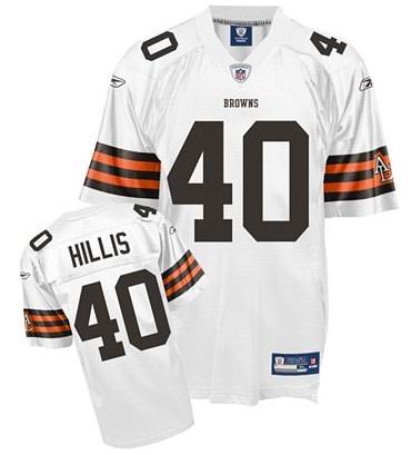 Cleveland Browns #40 Peyton Hillis Jersey white