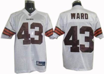 Cleveland Browns #43 TJ Ward jerseys white