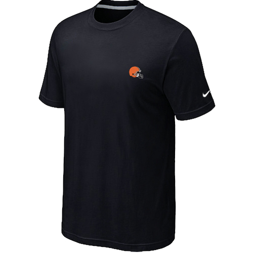 Cleveland Browns  Chest embroidered logo  T-Shirt black