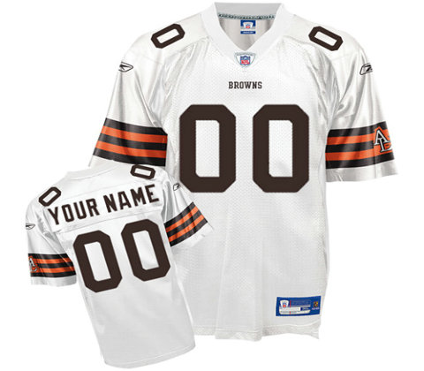 Cleveland Browns Customized White Jerseys