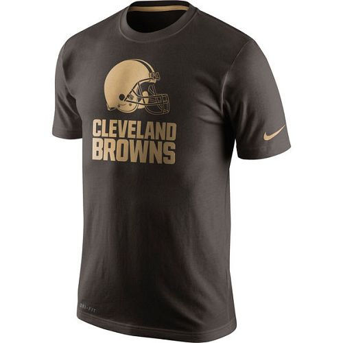 Cleveland Browns Nike Brown Championship Drive Gold Collection Performance T-Shirt