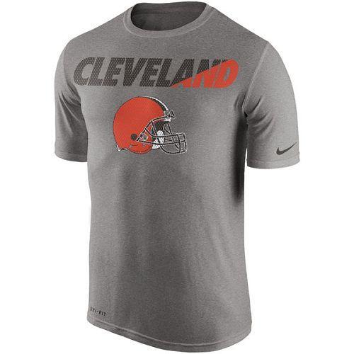 Cleveland Browns Nike Gray Legend Staff Practice Performance T-Shirt