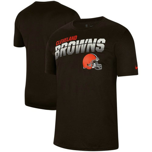 Cleveland Browns Nike Sideline Line Of Scrimmage Legend Performance T-Shirt Brown
