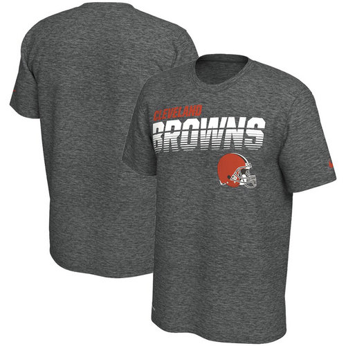 Cleveland Browns Nike Sideline Line Of Scrimmage Legend Performance T-Shirt Heathered Gray