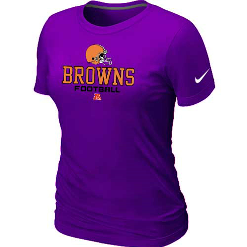 Cleveland Browns Purple Women's Critical Victory T-Shirt