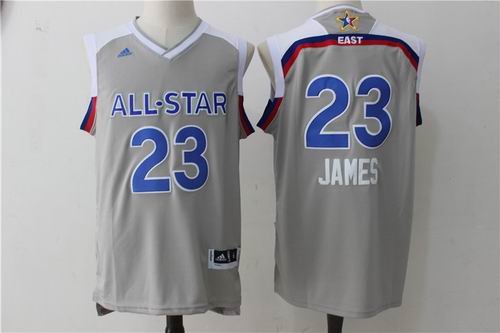 Cleveland Cavaliers #23 King James grey 2017 All Star Jersey
