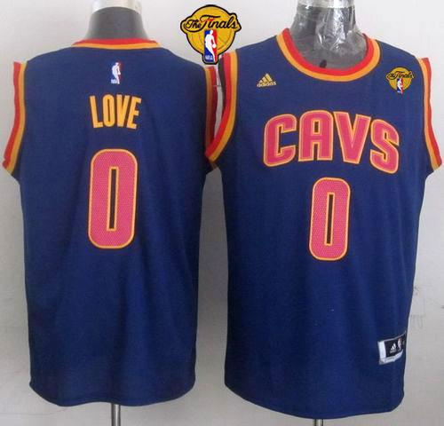 Cleveland Cavaliers 0 Kevin Love Navy Blue The Finals Patch Revolution 30 NBA Jersey
