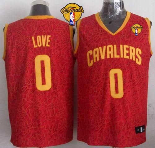 Cleveland Cavaliers 0 Kevin Love Red Crazy Light The Finals Patch NBA Jersey