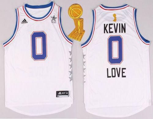 Cleveland Cavaliers 0 Kevin Love White 2015 All Star The Champions Patch NBA Jersey