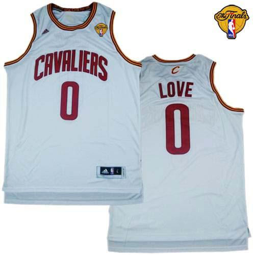 Cleveland Cavaliers 0 Kevin Love White The Finals Patch Revolution 30 NBA Jersey