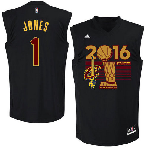 Cleveland Cavaliers 1 JONES Black 2016 NBA Finals Champions Jerseys-007