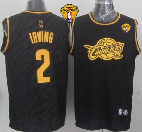 Cleveland Cavaliers 2 Kyrie Irving Black Precious Metals Fashion The Finals Patch NBA jersey