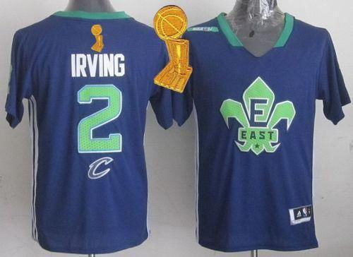 Cleveland Cavaliers 2 Kyrie Irving Navy Blue 2014 All Star The Champions Patch NBA Jersey