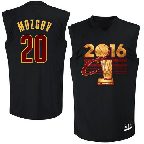 Cleveland Cavaliers 20 MOZGOV Black 2016 NBA Finals Champions Jerseys-022