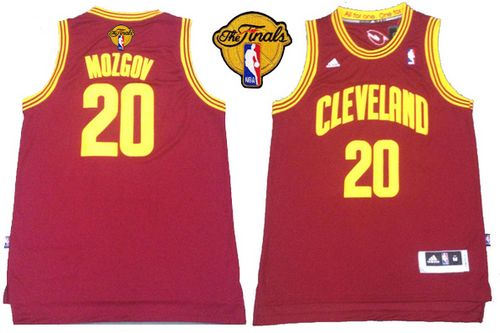 Cleveland Cavaliers 20 Timofey Mozgov Red The Finals Patch Revolution 30 NBA Jersey