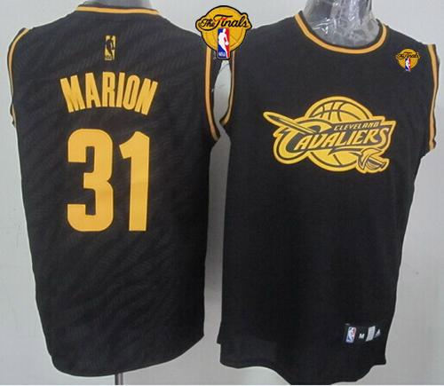 Cleveland Cavaliers 31 Shawn Marion Black Precious Metals Fashion The Finals Patch NBA Jersey