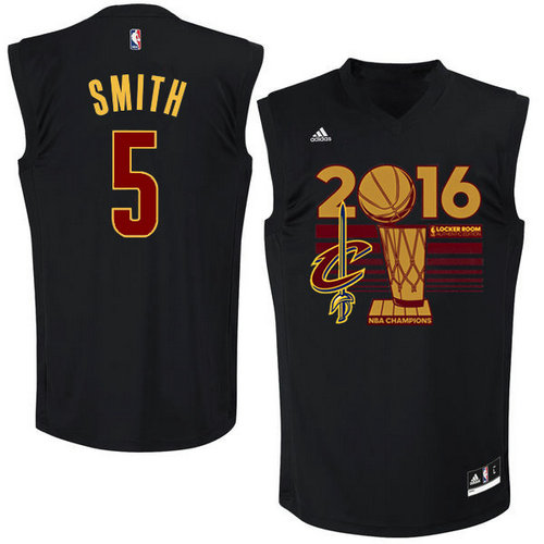 Cleveland Cavaliers 5 SMITH Black 2016 NBA Finals Champions Jerseys-011